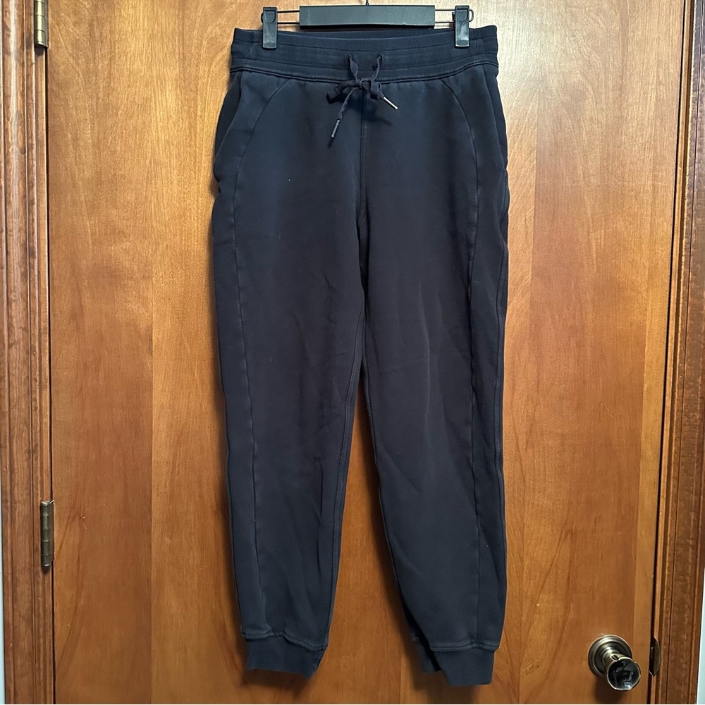 Lululemon Hi-Rise HR Scuba Joggers Sweatpants‎ Pockets Black 6